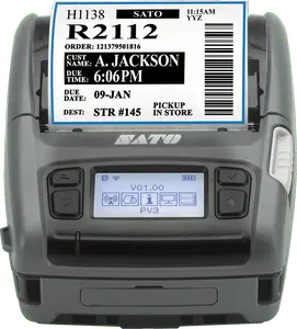 WWPV31280 Impresora Portatil de Etiquetas PV3 203dpi con WLAN