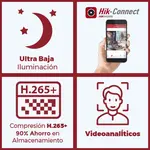 [Nexus:syscom] 3 - Cubo IP 4 Megapixel / Serie PRO / Lente 2.8 mm / 10 mts IR EXIR / PoE / Sensor PIR / H.265+ / Interior / Audio de Dos Vías / PoE / MicroSD / ONVIF / ACUSEEK DS-2CD2443G2-I imagen 3