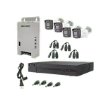 [Nexus:syscom] 1 - Kit HiLook Audio Bidireccional TurboHD 1080p / DVR Metalico 4 Canales / 4 Cámaras Bala (Exterior) con Bocina y Micrófono Integrado / 1 Fuente de Poder / Accesorios HL-2080P-4B-TWA imagen 1