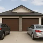 [Nexus:syscom] 2 - Puerta de Garage de Alta Calidad / Linea Central / Imitacion madera / oscura / 16x9 pies / AISLADA / Estilo Americana. APDOOR-169B imagen 2