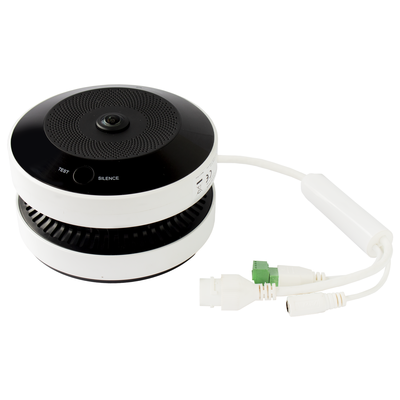 [Nexus:syscom] 5 - (HikFire) Mini Fisheye IP 4 Megapixel con Detector de Humo Puntual  / Autónomo / Entrada y Salida de Alarma / 15 mts IR / PoE / WDR 120 dB / Alarma de 85 dB / MicroSD 128GB / Compatible con Hik-Connect HF-VS409 imagen 5