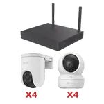 [Nexus:syscom] 1 - Kit de cámaras Wi-Fi / 3 Megapixel / Incluye 8 Cámaras (4 camaras Para Interior y 4 Cámaras Para Exterior) / 1 NVR WI-FI 8 Canales / Vision Nocturna a Color / Detección de Humanos KIT/CSX5S/8W imagen 1