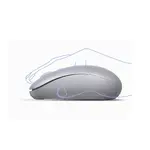 [Nexus:syscom] 3 - Mouse Inalámbrico 2.4G 800/1200/1600/2400 DPI | Función de 3 botones | Alcance 10m | Silencioso |  Ergonómico | Anti-caída y Anti-interferencias | Batería Alcalina AA incluida  | Color Grey. 90669 imagen 3