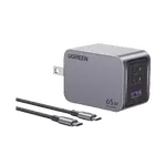 [Nexus:syscom] 1 - Cargador de 65W serie Nexode Pro | 3 Puertos de Carga Rápida | 2 USB-C | 1 USB-A | Tecnología GaNInfinity | PD3.1 de 65W / QC4.0 | Tecnología de Protección Térmica | Optimiza la Carga | Caja de Aluminio | Incluye Cable U 25870 imagen 1