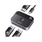 [Nexus:syscom] 1 - Conmutador DP 1.4 8K | Display Port Splitter 2 Entradas a 1 Salida | Bidireccional | 3D | HDR10+ | Dolby Atmos | 240Hz | 48Gbps | Compatible Free-Sync/G-Syng | Sincronización de Audio | Potentes Chips de Última Generación. 15708 imagen 1