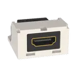 [Nexus:syscom] 1 - Módulo Acoplador HDMI 2.0, Hembra a Hembra Tipo-A, Categoría 2, Uso en 2 Puertos Mini-Com, Color Blanco Mate CMHDMIIW imagen 1