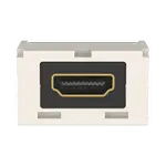 [Nexus:syscom] 2 - Módulo Acoplador HDMI 2.0, Hembra a Hembra Tipo-A, Categoría 2, Uso en 2 Puertos Mini-Com, Color Blanco Mate CMHDMIIW imagen 2