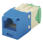 [Nexus:syscom] 1 - Conector Jack RJ45 Estilo TG, Mini-Com, Categoría 6, de 8 Posiciones y 8 Cables de Calibre 28/30 AWG, Color Azul CJT688TGBU imagen 1