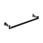 [Nexus:syscom] 1 - Barra para Aliviar Tensión o Peso Atrás de Patch Panel, Para 24 Cables, Con Clips Ajustables, Color Negro SRBBRWC-KIT imagen 1