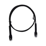 [Nexus:syscom] 1 - Mini Patch Cord Cat6 Ultra Slim 0.5 Metros (1.64 Pies) Negro ? Ahorra Espacio sin Organizadores, con Bota Flexible LP-PSLIM-05BK imagen 1