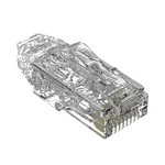 [Nexus:syscom] 1 - Plug RJ45 Cat6/6A, Para Cable UTP de Calibre 28 AWG (Diámetro Reducido), Chapado en Oro de 50 Micras, Paquete de 100 Piezas SP628-C imagen 1