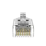 [Nexus:syscom] 2 - Plug RJ45 Cat6/6A, Para Cable UTP de Calibre 28 AWG (Diámetro Reducido), Chapado en Oro de 50 Micras, Paquete de 100 Piezas SP628-C imagen 2