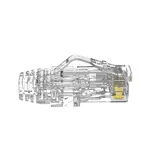 [Nexus:syscom] 4 - Plug RJ45 Cat6/6A, Para Cable UTP de Calibre 28 AWG (Diámetro Reducido), Chapado en Oro de 50 Micras, Paquete de 100 Piezas SP628-C imagen 4