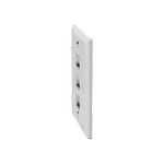 [Nexus:syscom] 3 - Placa de Pared Vertical, Salida Para 3 Puertos Keystone, Color Blanco NK3FNWH imagen 3