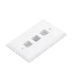 [Nexus:syscom] 6 - Placa de Pared Vertical, Salida Para 3 Puertos Keystone, Color Blanco NK3FNWH imagen 6