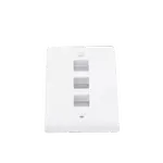 [Nexus:syscom] 7 - Placa de Pared Vertical, Salida Para 3 Puertos Keystone, Color Blanco NK3FNWH imagen 7