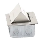 [Nexus:syscom] 3 - Mini Caja de Piso Rectangular para Datos y Conectores Tipo Keystone, Color y Material en Acero Inoxidable (3 Puertos) (11000-21202) TH-MC-PD imagen 3