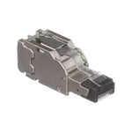 [Nexus:syscom] 2 - Plug RJ45 Blindado, Instalación Recta, Terminación en Campo Certificable, Compatible con Cat5e, Cat6 y Cat6A, Color Plata, Paquete de 10 Piezas FPS6X88MTG-X imagen 2