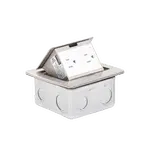 [Nexus:syscom] 4 - Mini Caja de Piso Rectangular en Acero Inoxidable con 2 Contactos Eléctricos (11000-21201) TH-MC-PC imagen 4