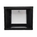 [Nexus:syscom] 2 - Gabinete de Pared de 9U con Puerta de Cristal Templado, 455 mm de Profundidad, Rack de 19'', Acero Reforzado Color Negro. SR1909LH3G imagen 2