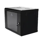 [Nexus:syscom] 5 - Gabinete de Pared de 9U con Puerta de Cristal Templado, 455 mm de Profundidad, Rack de 19'', Acero Reforzado Color Negro. SR1909LH3G imagen 5
