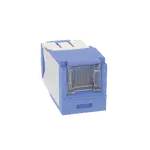 [Nexus:syscom] 1 - Conector Jack RJ45 Estilo TG con Ventana, Mini-Com, Categoría 6A, de 8 Posiciones y 8 Cables, Color Azul CJH6X88TGBU imagen 1