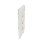 [Nexus:syscom] 2 - Placa de Pared Vertical, Salida Para 3 Puertos Keystone, Color Blanco Mate NK3FNIW imagen 2