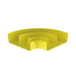 [Nexus:syscom] 2 - Ángulo Recto a 90º Horizontal, Para Canaletas FiberRunner™ 12X4, Color Amarillo FRRA12X4LYL imagen 2