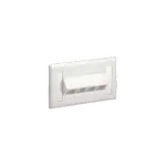 [Nexus:syscom] 1 - Placa de Pared Horizontal, Salida Para 4 Puertos Keystone, Con Espacios Para Etiquetas, Color Blanco Mate NK4HSFIWY imagen 1