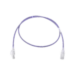 [Nexus:syscom] 1 - Patch Cord MC6 Modular Cat6 UTP, CM/LS0H, 0.91 Metros (3 Pies), Color Violeta, Diámetro Reducido (28AWG), Versión Bulk (Sin Empaque Individual) MC6-03-0828B imagen 1