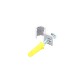 [Nexus:syscom] 3 - Kit de 12 grapas, 12 taquetes y 12 tornillos para sujetar conductores redondos o tubo en muro (2103-07240) TK-1014 imagen 3