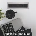 [Nexus:syscom] 5 - Caja Para Instalación en Escritorio para Voz, Datos o Contactos Eléctricos / Capacidad para 4 Módulos / Salida de Cables Posterior / Los Módulos se Adquieren Aparte / (KFC134/14CY) SM-CEP-4M imagen 5