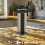 [Nexus:syscom] 5 - Teleblock Simon K45 para Voz, Datos, Multimedia o Contactos Eléctricos / Capacidad para 4 Módulos K45 / Apertura Manual con Tapa Abatible / Instalación en Mobiliario de Oficina o Comercial / (KTL204CY) SM-TORR4M imagen 5