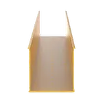 [Nexus:syscom] 2 - Canaleta Ranurada de PVC sin Tapa, Fiber-Duct™, 4 in de Ancho, 4 in de Alto y 1828.8 mm de Largo, Color Amarillo E4X4YL6 imagen 2