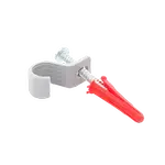 [Nexus:syscom] 1 - Kit de 8 grapas, 8 taquetes y 8 tornillos para sujetar conductores redondos o tubo en muro (para tubo de 1/2) (2104-07240) TK-1420 imagen 1