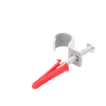 [Nexus:syscom] 4 - Kit de 8 grapas, 8 taquetes y 8 tornillos para sujetar conductores redondos o tubo en muro (para tubo de 1/2) (2104-07240) TK-1420 imagen 4