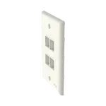[Nexus:syscom] 2 - Placa de Pared Vertical, Salida Para 4 Puertos Keystone, Color Blanco Mate NK4FNIW imagen 2
