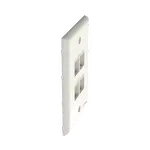 [Nexus:syscom] 3 - Placa de Pared Vertical, Salida Para 4 Puertos Keystone, Color Blanco Mate NK4FNIW imagen 3
