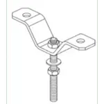 [Nexus:syscom] 2 - Clip U para fijar barra roscada de  1/2" (13 mm). ANC-MU12 imagen 2
