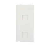 [Nexus:syscom] 3 - Placa Plana de Voz y Datos con Guardapolvo para 2 RJ45 / Color Blanco / 2 Puertos para Jacks Keystone / Compatible con Cajas de Pavimento SM-CPAV-2 y SM-CPAV-4 / Modelo S76B/9 SM-FP-2-KEY imagen 3