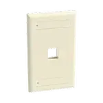 [Nexus:syscom] 4 - Placa de Pared Vertical, Salida Para 1 Puerto Keystone, Con Espacios Para Etiquetas, Color Marfil NK1FEIY imagen 4