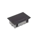 [Nexus:syscom] 2 - Caja Para Instalación en Pavimento para Voz, Datos o Contactos Eléctricos / Capacidad para 4 Módulos / Espacio Embellecedor en la Tapa / Profundidad Ajustable de 70 a 100 mm (2.76 a 3.94 pulgadas) / Los Módulos se Adquieren Aparte / Incluye Registro SM-CPAV-4 imagen 2