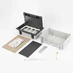 [Nexus:syscom] 4 - Caja Para Instalación en Pavimento para Voz, Datos o Contactos Eléctricos / Capacidad para 4 Módulos / Espacio Embellecedor en la Tapa / Profundidad Ajustable de 70 a 100 mm (2.76 a 3.94 pulgadas) / Los Módulos se Adquieren Aparte / Incluye Registro SM-CPAV-4 imagen 4