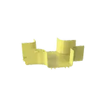 [Nexus:syscom] 2 - Accesorio de 4 Vías Horizontal, Con Ángulos a 90º, Para Canaletas FiberRunner™ 6X4, Color Amarillo FRFWC6X4LYL imagen 2