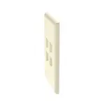 [Nexus:syscom] 3 - Placa de Pared Vertical, Salida Para 4 Puertos Keystone, Con Espacios Para Etiquetas, Color Marfil NK4FEIY imagen 3