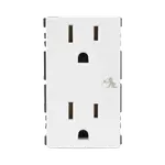 [Nexus:syscom] 1 - Módulo Dúplex de Contactos Eléctricos 10A 127V Color Blanco / Compatible con Cajas para Pavimento SM-CPAV-2 y SM-CPAV-4 / Requiere Adaptador SM-ADAP-FP para Fijación / Modelo 25424-30 SM-2TC-B imagen 1