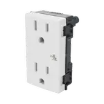 [Nexus:syscom] 2 - Módulo Dúplex de Contactos Eléctricos 10A 127V Color Blanco / Compatible con Cajas para Pavimento SM-CPAV-2 y SM-CPAV-4 / Requiere Adaptador SM-ADAP-FP para Fijación / Modelo 25424-30 SM-2TC-B imagen 2