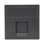 [Nexus:syscom] 1 - Módulo Color Grafito con 1 Espacio para Jack Keystone con Guardapolvo para las Cajas de Escritorio Ofiblock y Teleblock / (K76/14) SM-1-KEY-G imagen 1