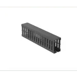 [Nexus:syscom] 1 - Canaleta Ranurada de PVC con Tapa, Tipo F, 32 mm de Ancho, 53.8 mm de Alto y 2 m de Largo, Color Gris FC1X2LG2 imagen 1