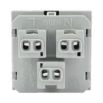 [Nexus:syscom] 3 - Módulo para Tomacorriente Euroamericano / Color Grafito / 45x45 mm (1.77 x 1.77 Pulgadas) / Compatible con Torres y Cajas para Escritorio de la Marca Simon SM-TCEA-G imagen 3